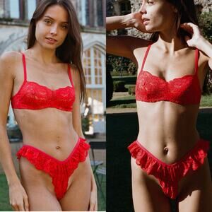 We‎ are HAH Hook Up Bra Blood Orange D 30-38
